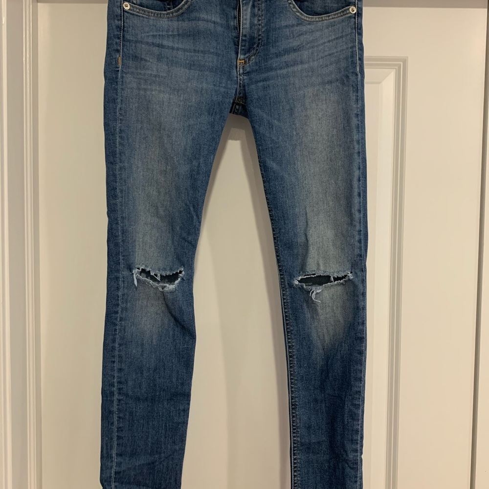 Rag & Bone Capri Ripped Jeans - Picture 2 of 6